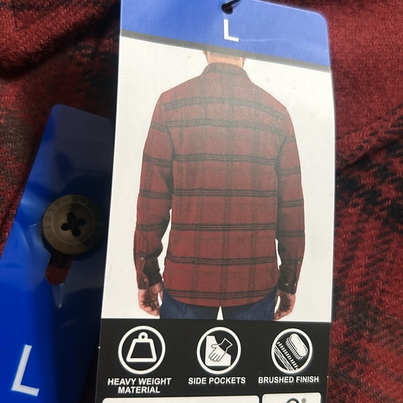 Colorado Clothing Men’s Plaid Flannel size M, L, Red NWT - Picture 5 of 8
